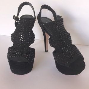 BCBGeneration BG Peter Black suede platforms